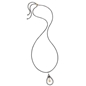 Style Drops Gun Plated Long Necklace-